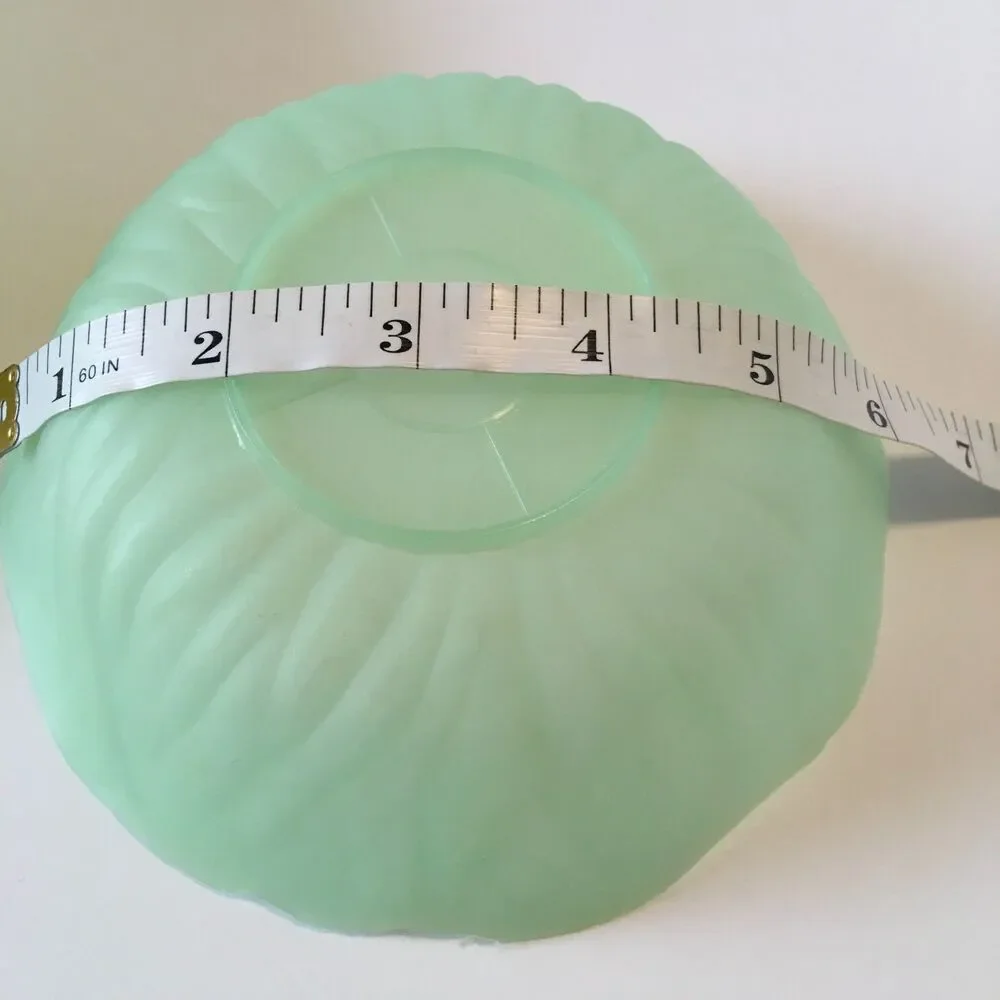 Vintage Plastic Cabbage Bowls Set of 5 Light Green Nut Fruit Side Bowls